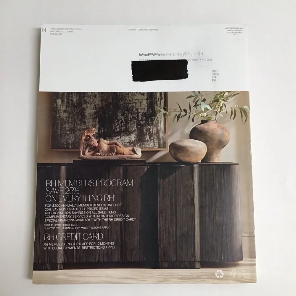 Restoration Hardware RH Interiors Spring 2025 Catalog Home Design Decor 602 pgs